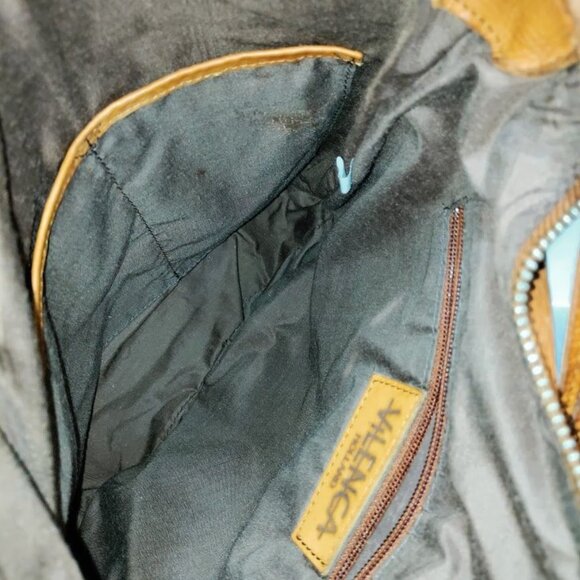 Vilenca Holland Woven Trim Adjustable Straps Leather Crossbody Bag Womens Brown - Picture 11 of 12